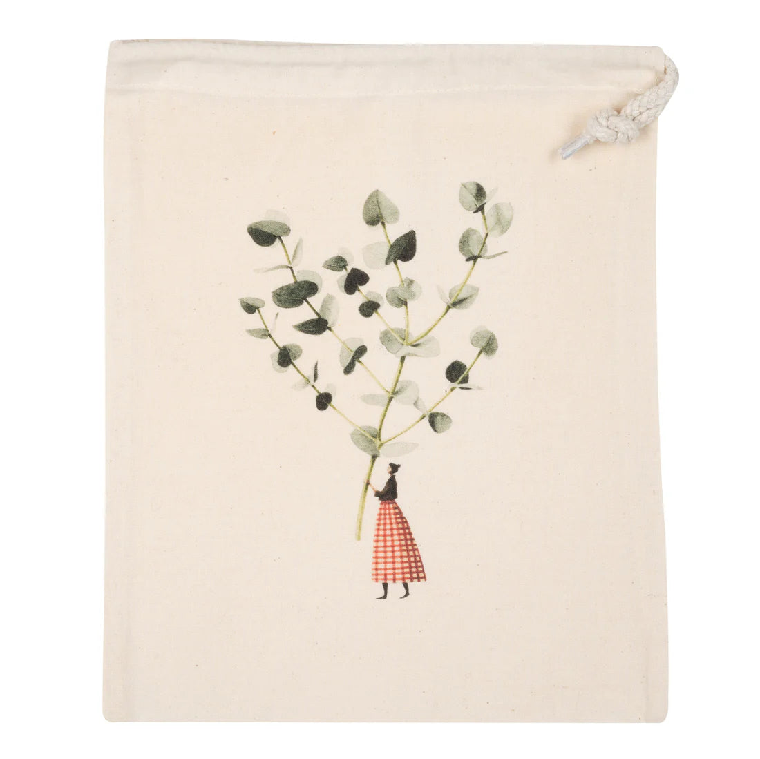 Drawstring Bag - Christmas Eucalyptus