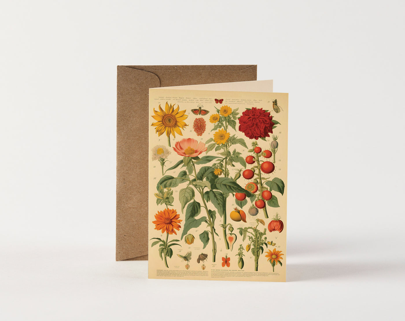 Card - Flower, Fruit, & Butterflies
