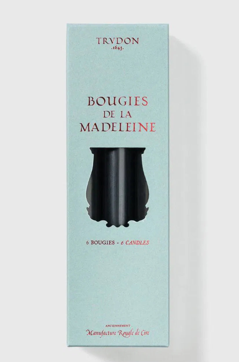 Madeleine Taper Candle - Black