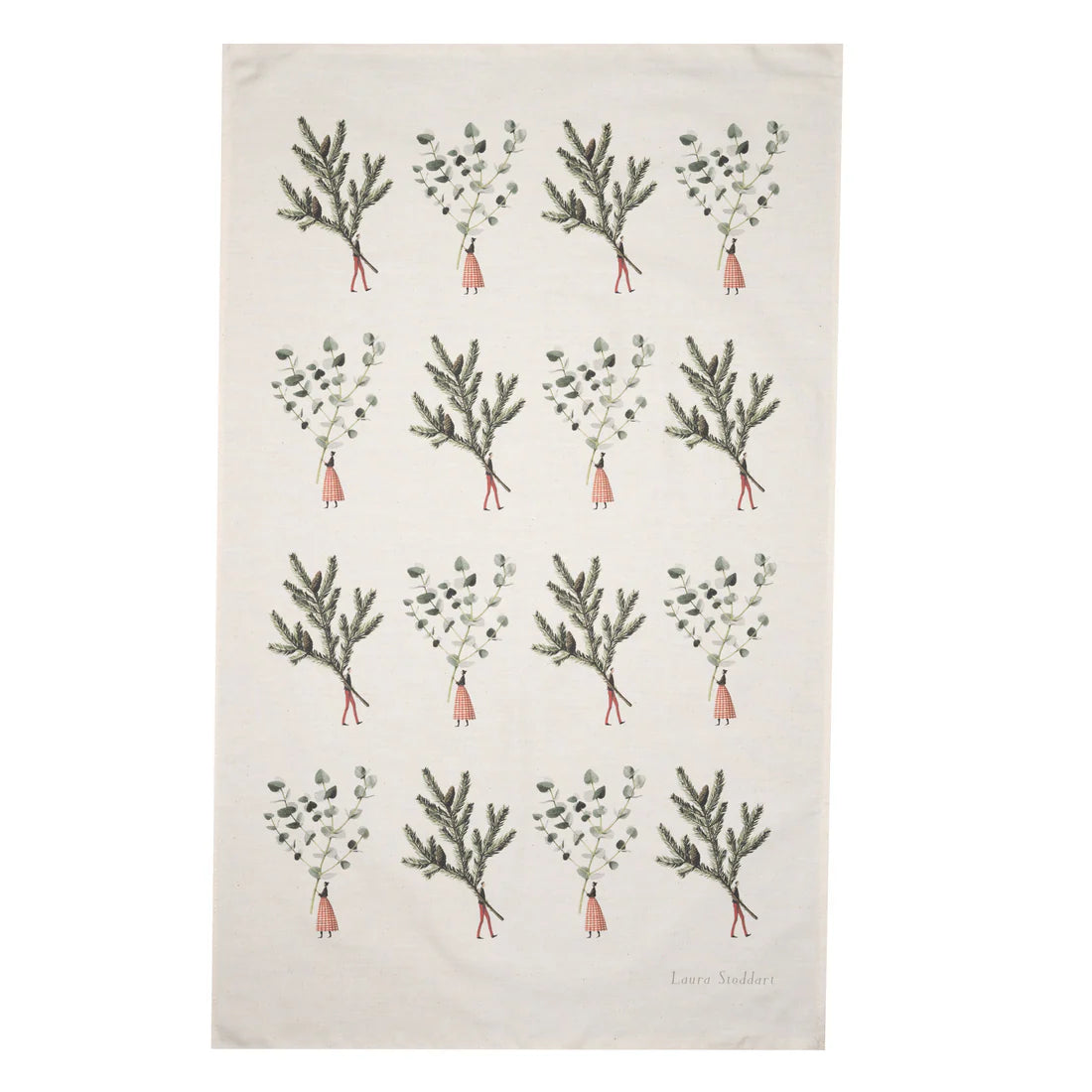 TEA TOWEL - CHRISTMAS Spruce & Eucalyptus