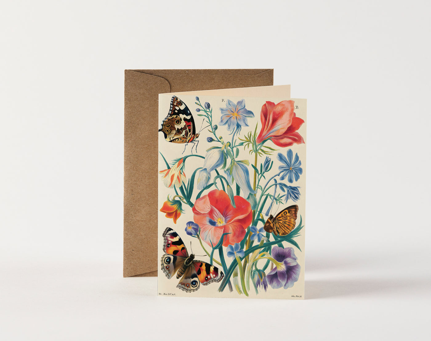 Card - Flowers  & Butterflies
