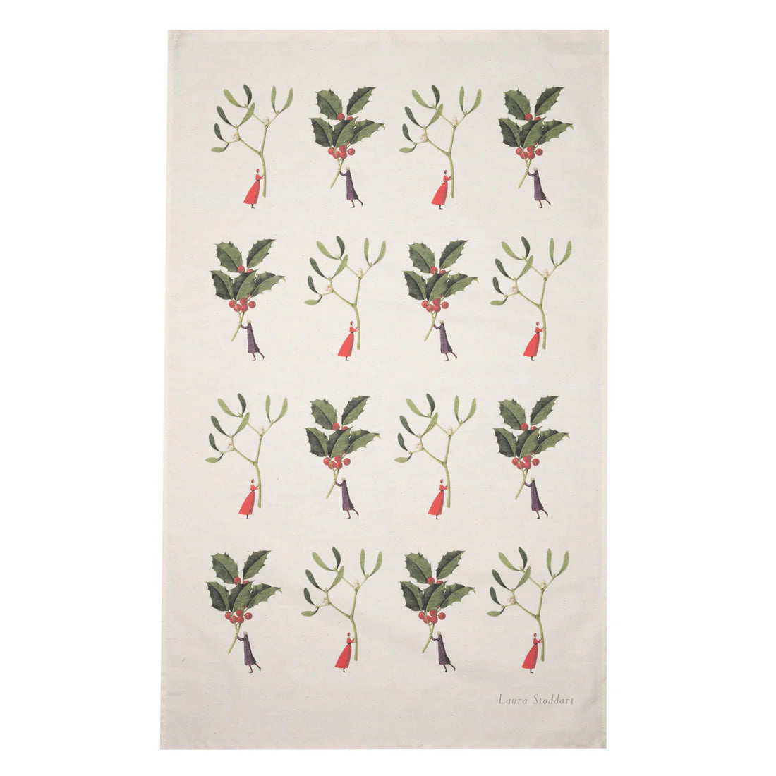 TEA TOWEL - CHRISTMAS CANDY CANE    HC38