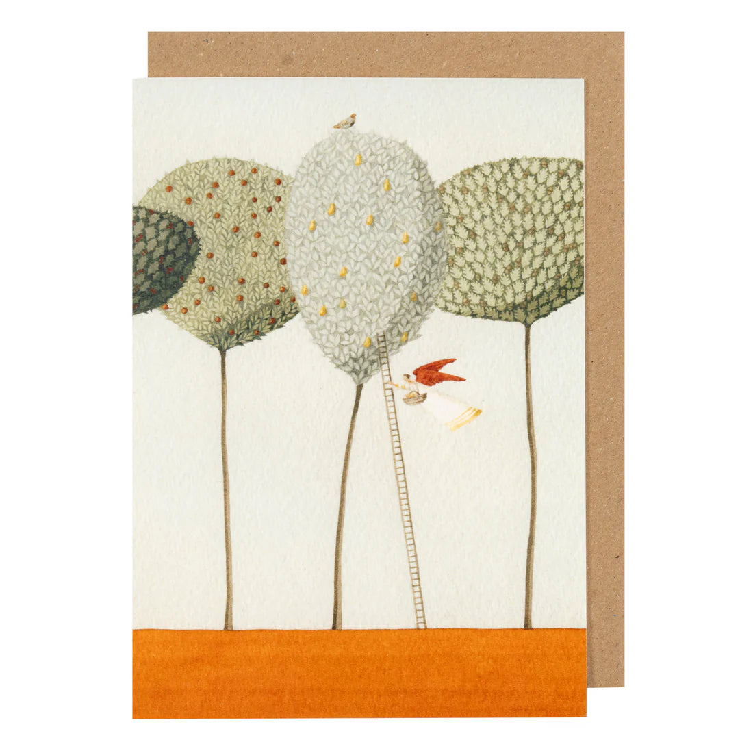 GREETING CARD 10 PACK Angel appeared & Pear tree