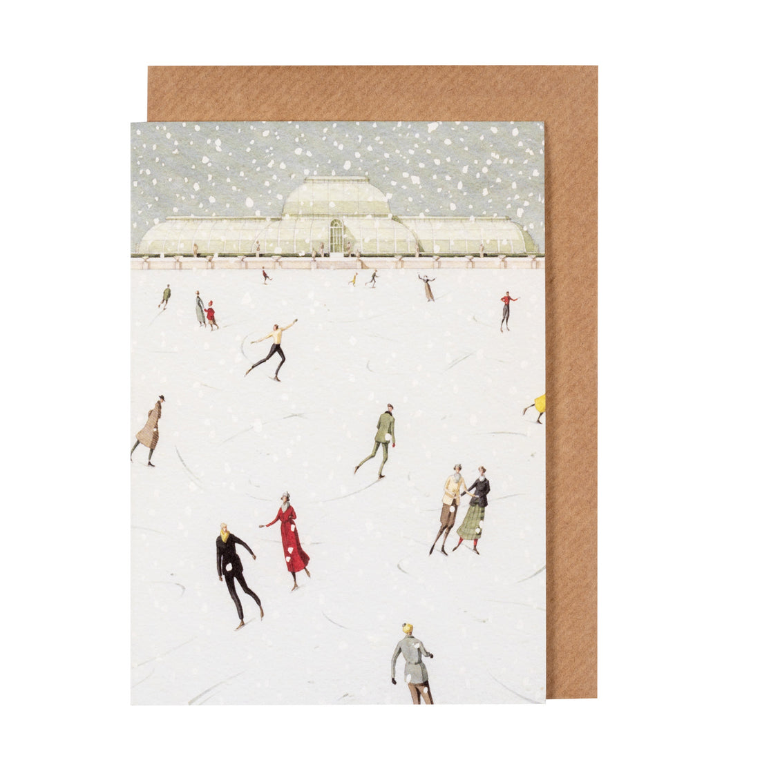 CHRISTMAS SKATING GREETING CARD