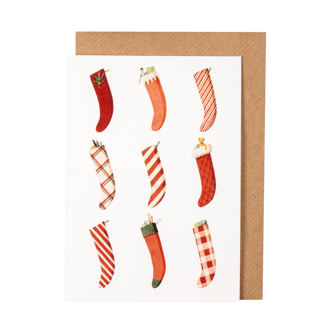 CHRISTMAS STOCKING GREETING CARD