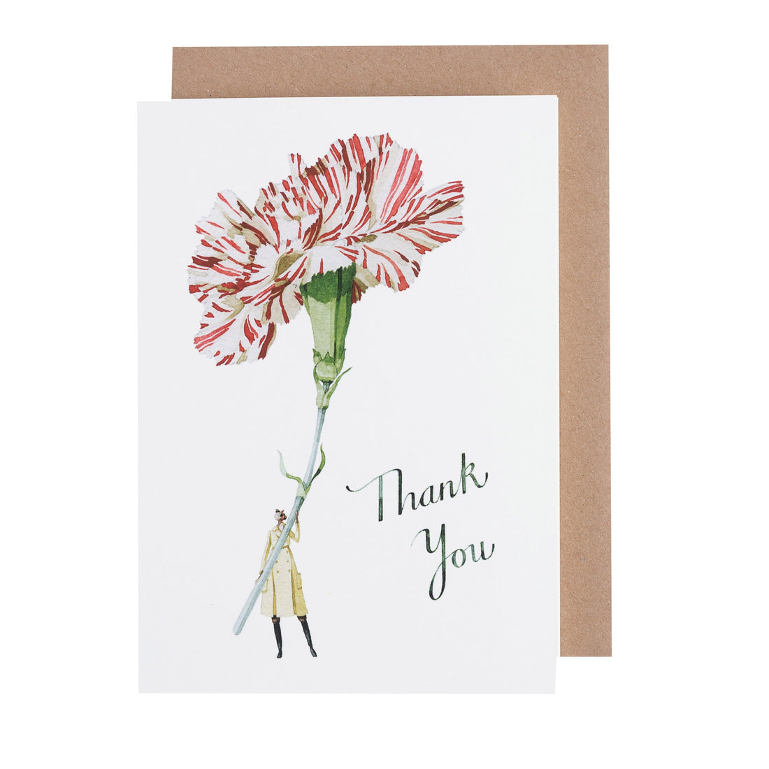 CARD - THANK YOU CARNATION  (GC24 )