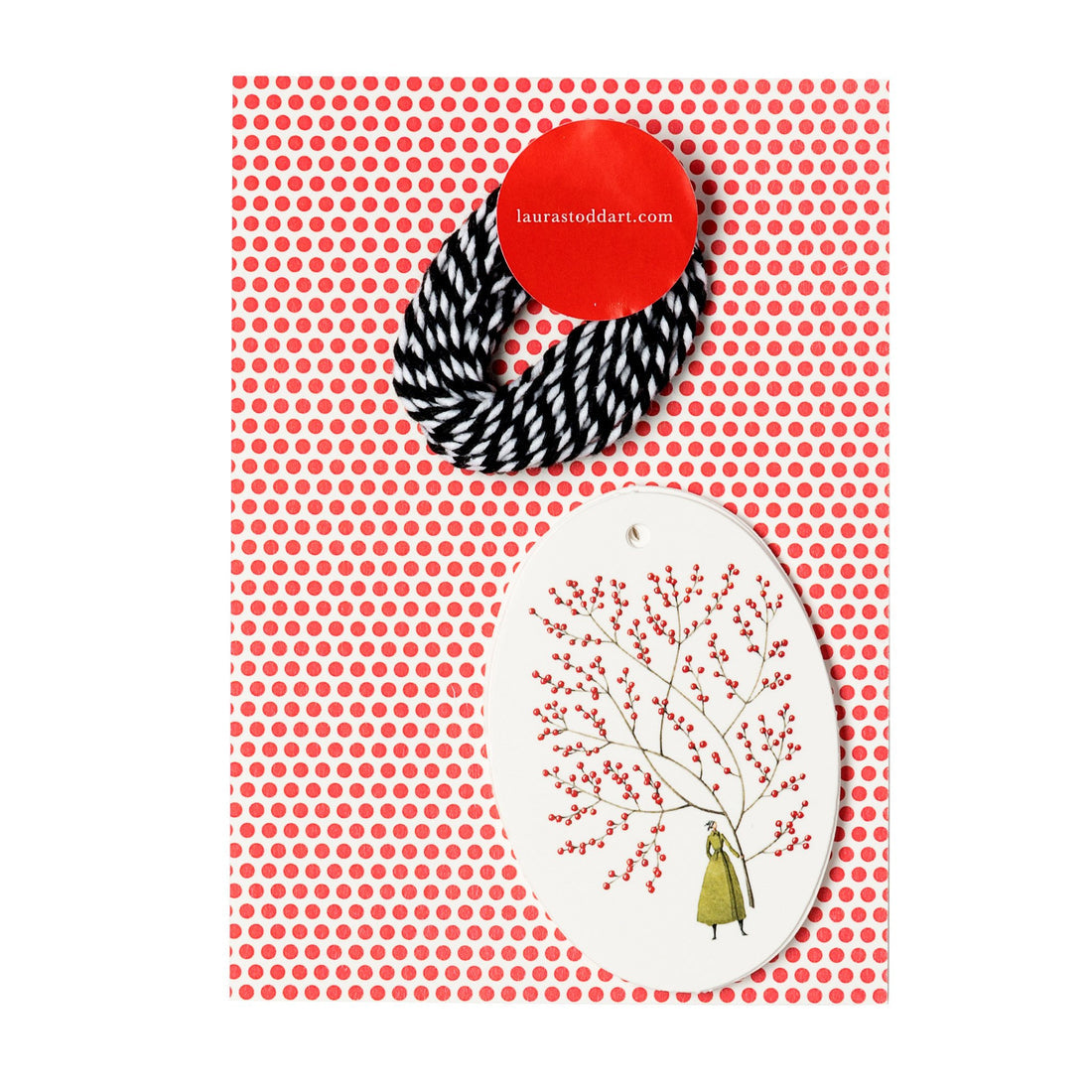 GIFT TAGS - CHRISTMAS RED BERRIES