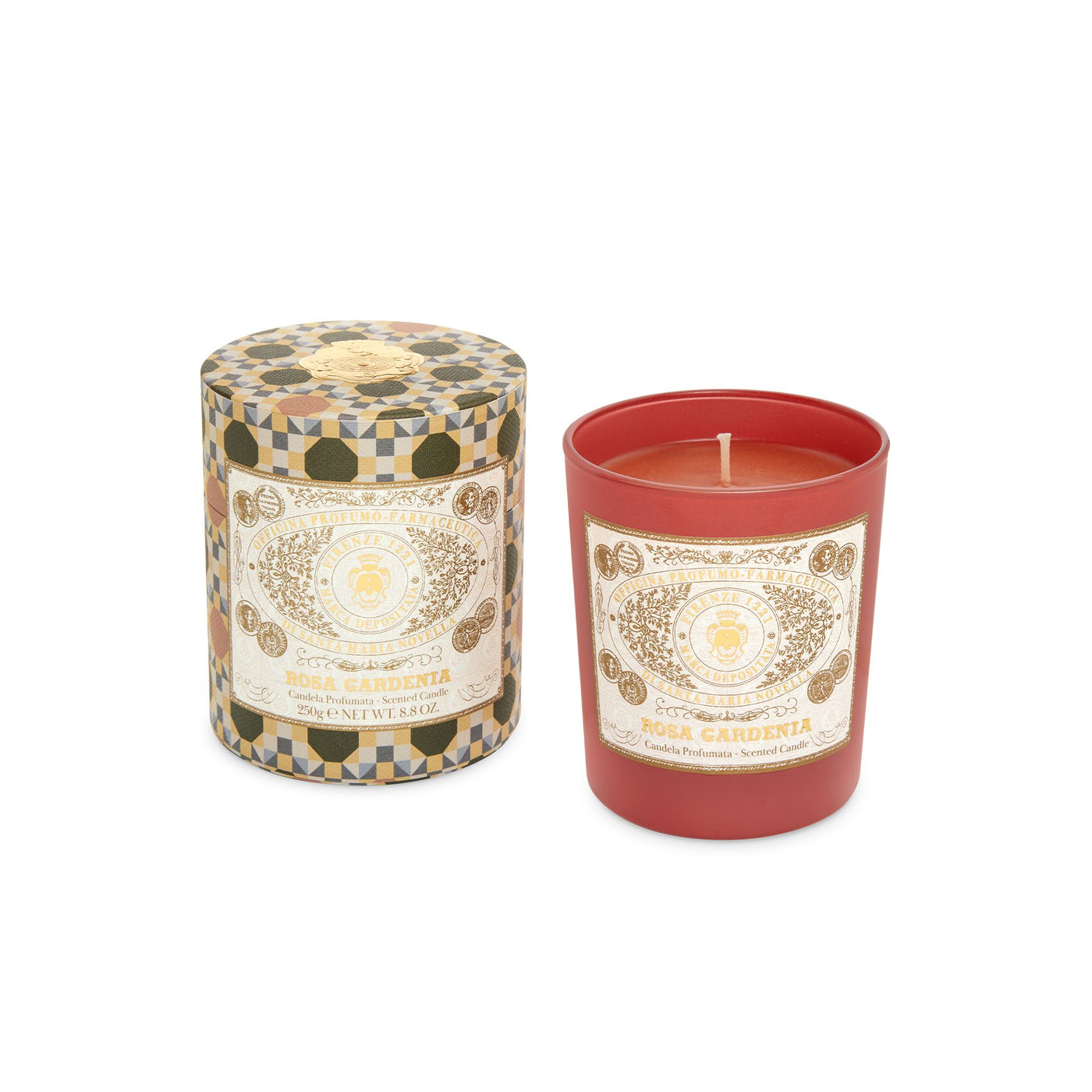 Rosa Gardenia Scented Candle  FIRENZE 1221 EDITION