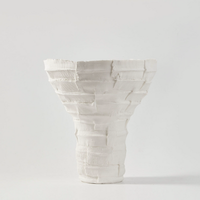 Ponderosa Vase Ivory