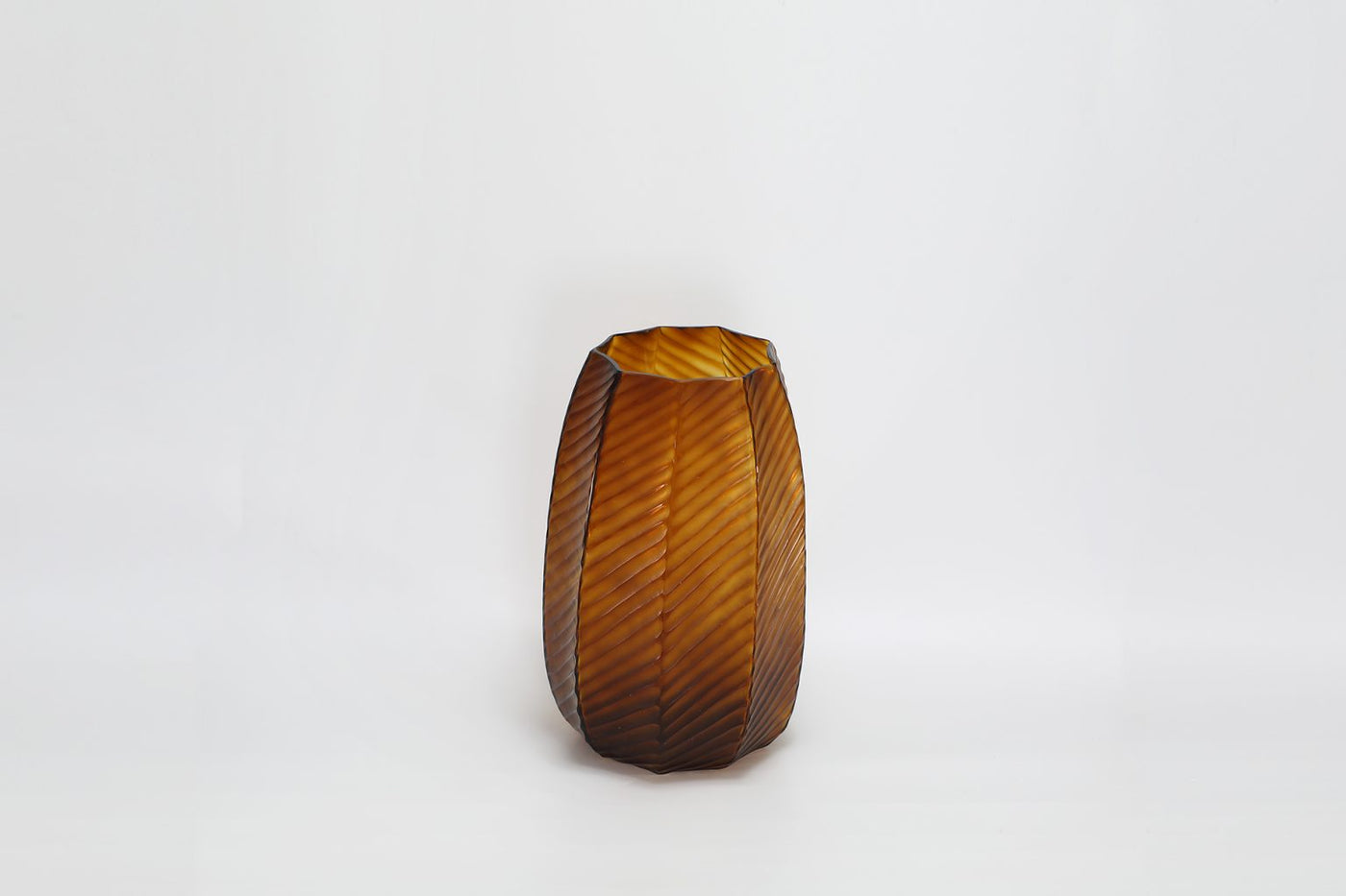 Lotus Vase Amber