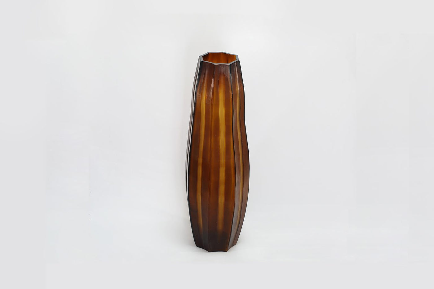 Lotus Vase Amber