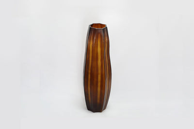 Lotus Vase Amber