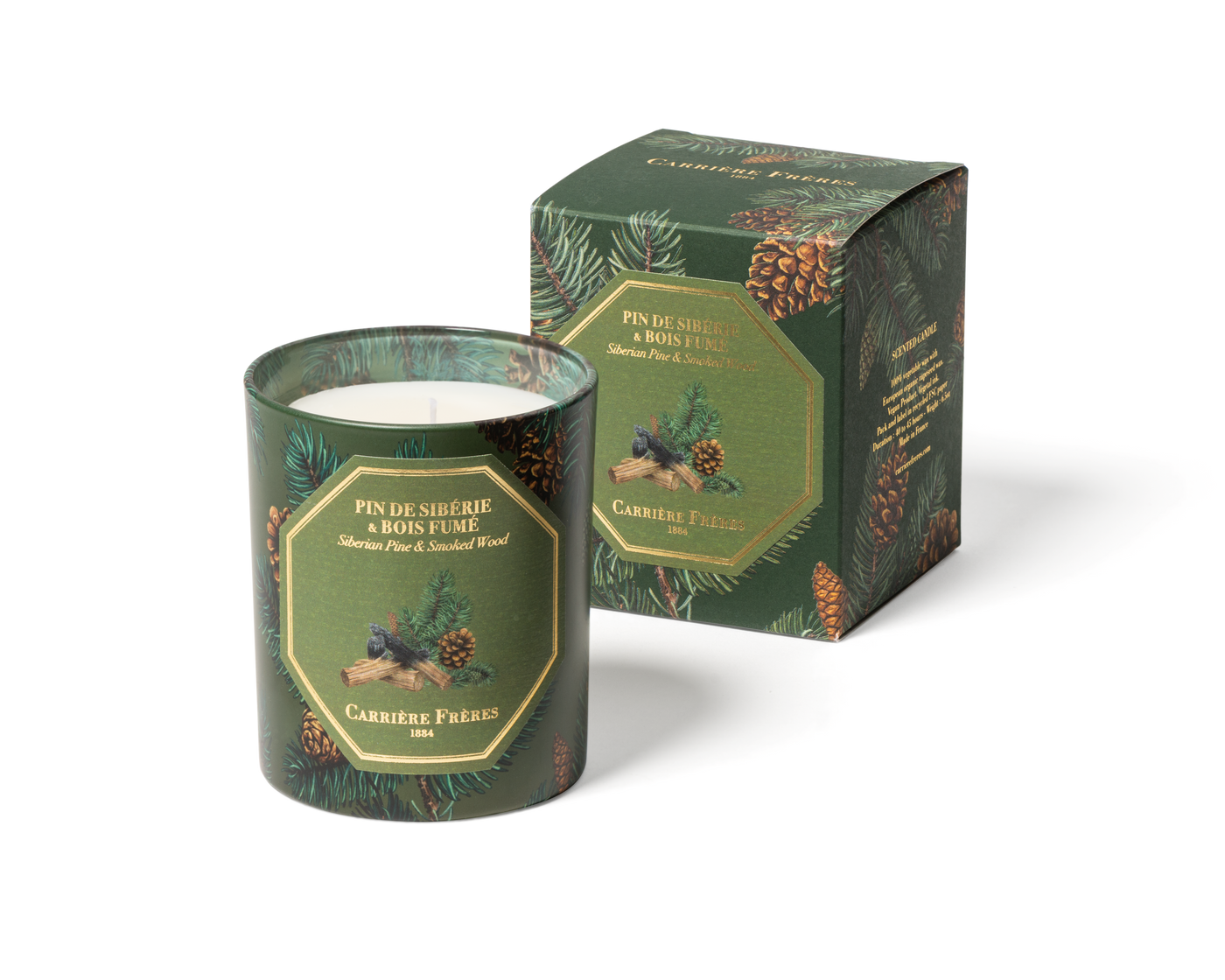 CARRIERE FRERES Pine & Smoked Wood Candle