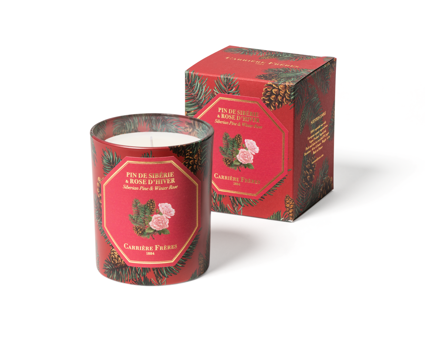 CARRIERE FRERES Pine & Winter Rose Candle